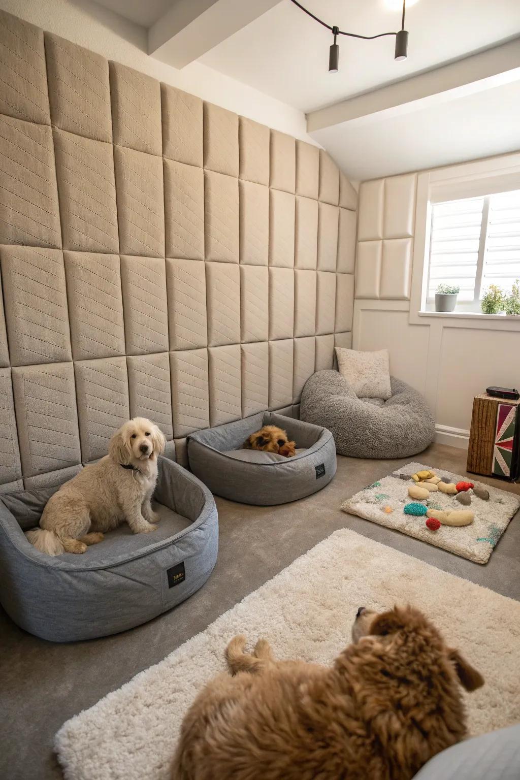 A calm, soundproof place for your furry friend.