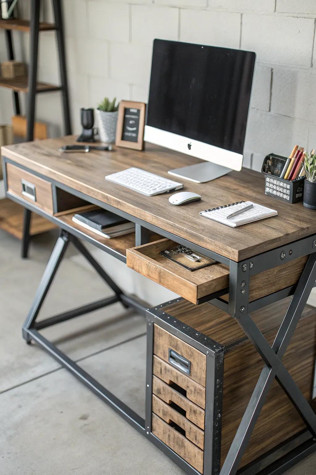 Bespoke designs ensure the desk fits perfectly in the space.