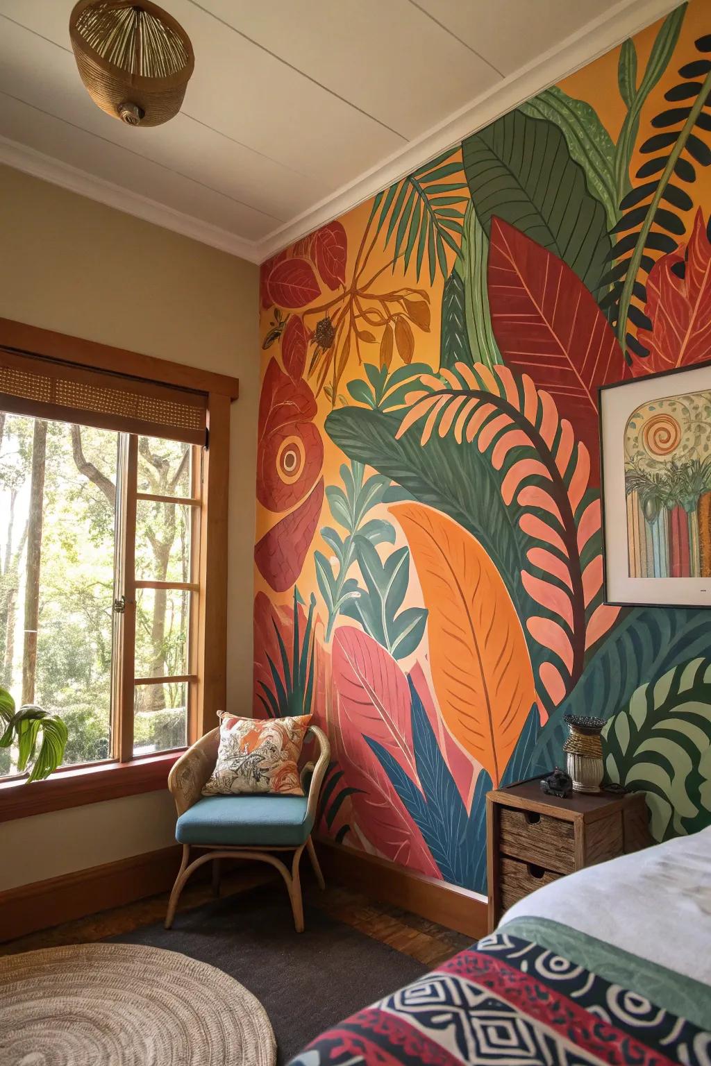 Personalized art adds a unique and meaningful layer to your jungle space.