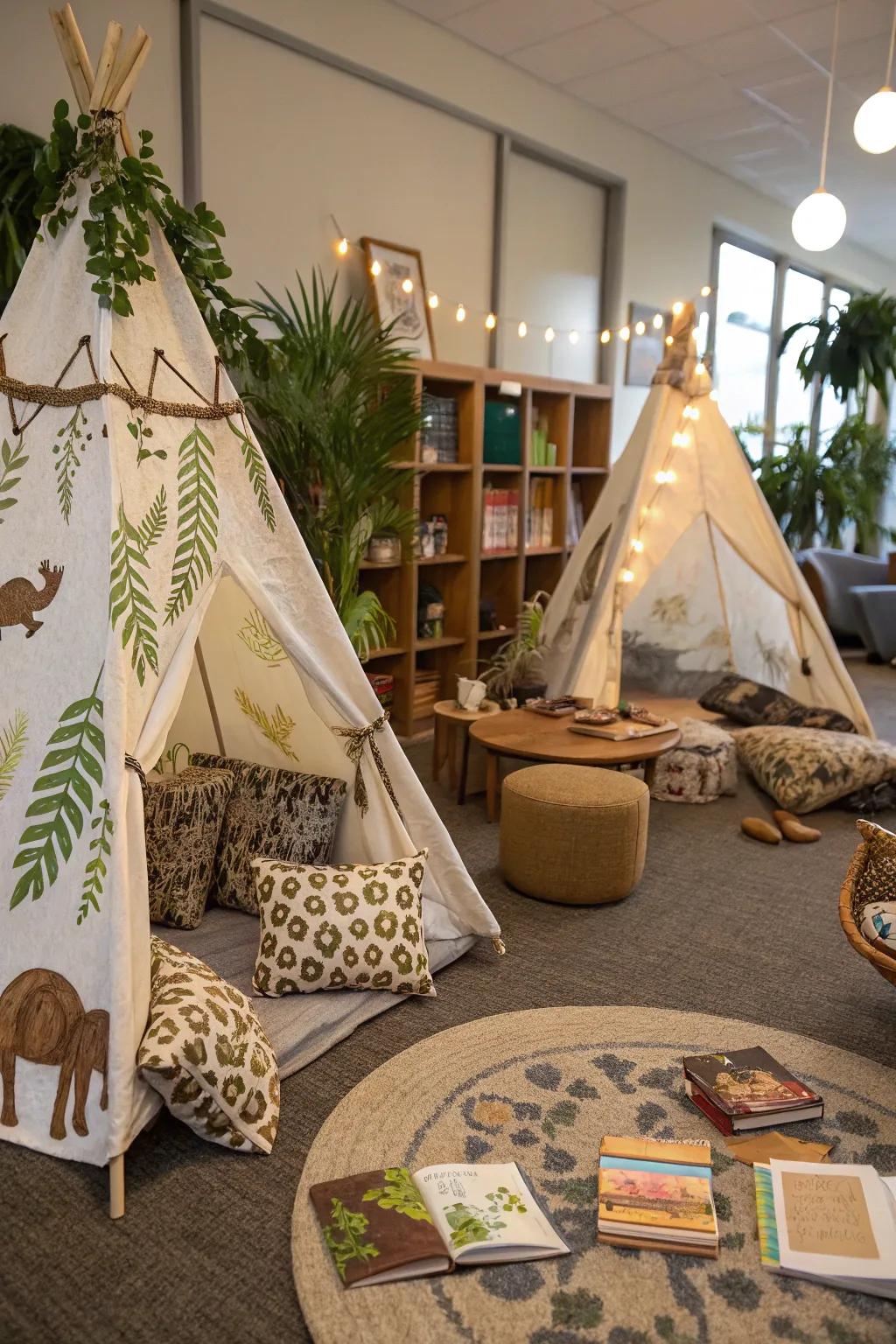 An adventurous safari spot, transporting the wild to your reading corner.