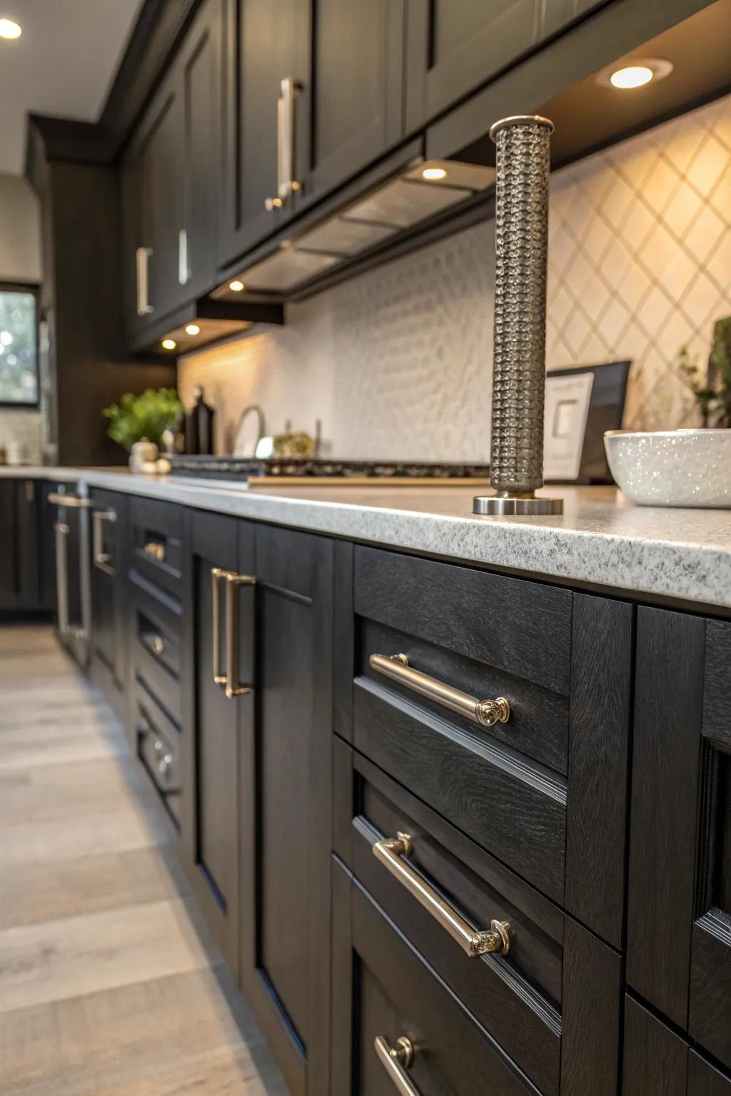 Textured metal exteriors that add depth and palpable intrigue.