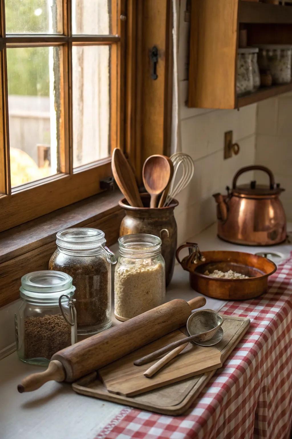 Antique discoveries deliver charm and a sensation of history.