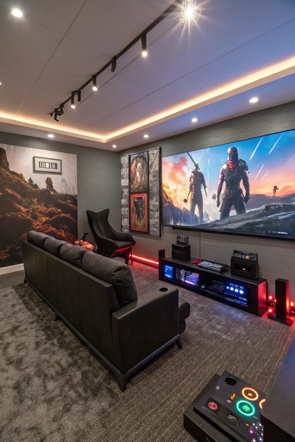 Make a statement with LED wall murals.