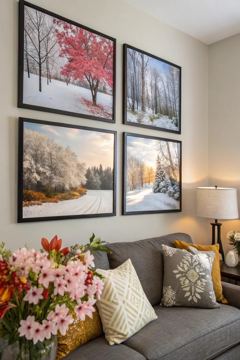 Refresh any setting by having rotating décor to match any season.