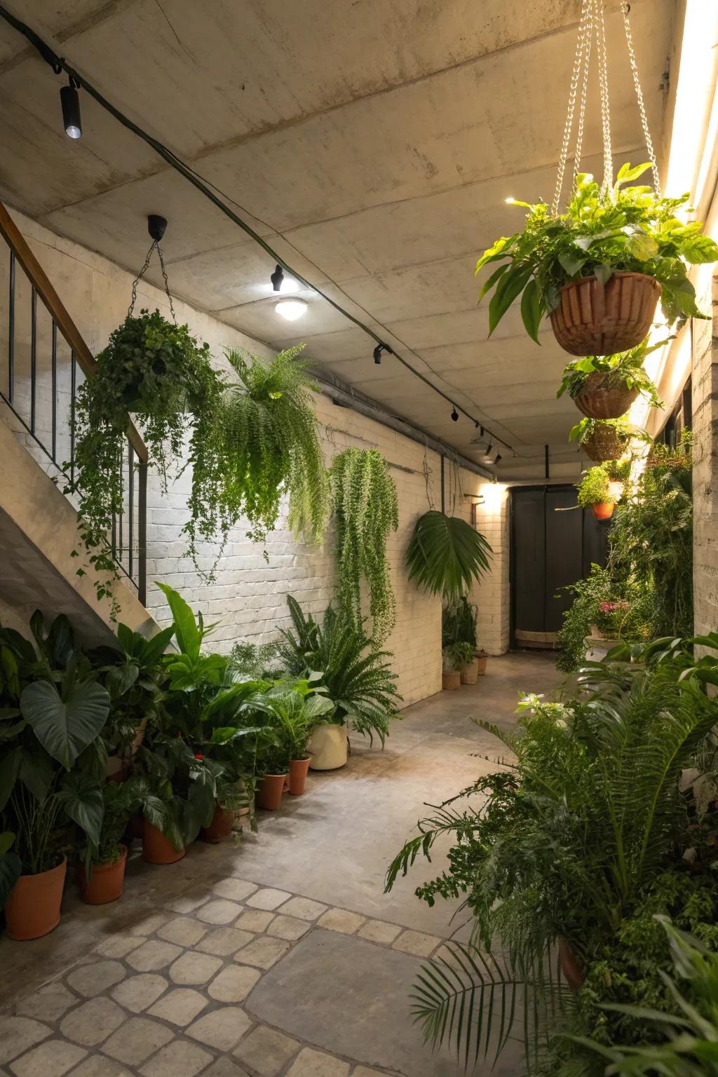 Natural elements invigorate the space with vibrancy and life.