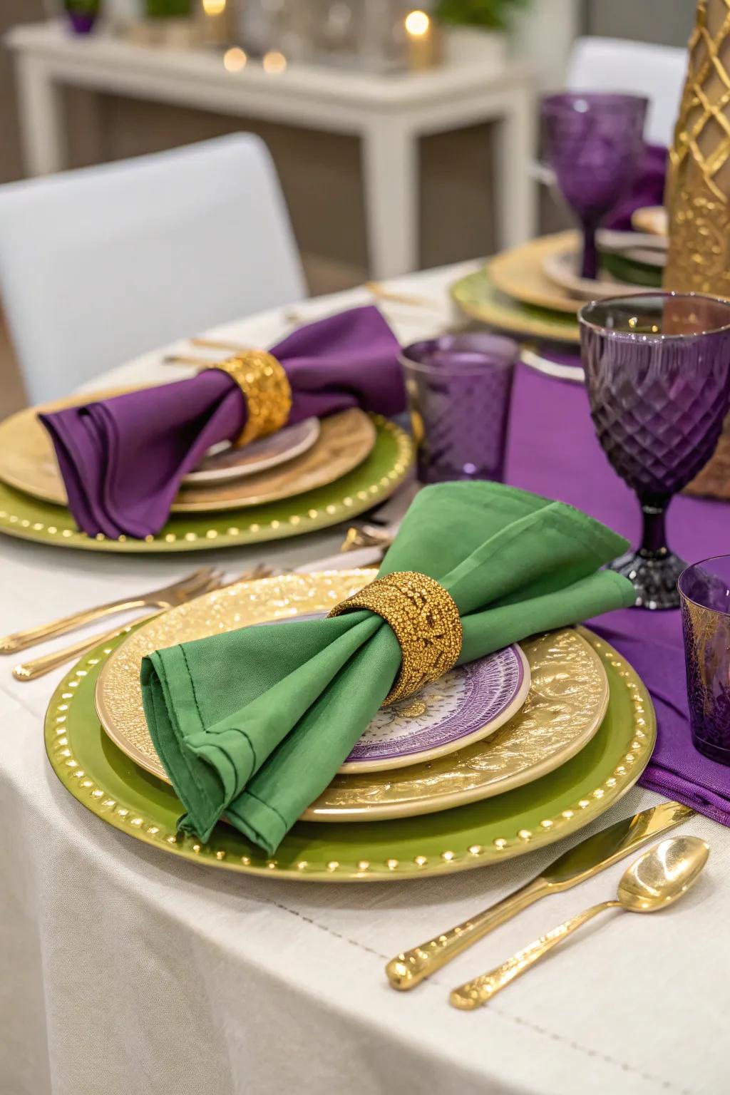 Fashion a cohesive look with themed table arrangements.