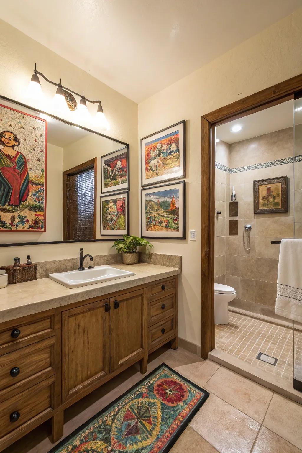 Art prints infuse cultural elements.