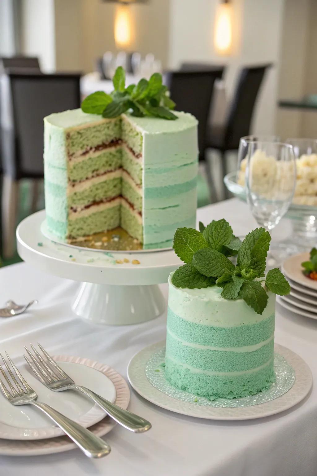 A multi-layered seafoam confection layered with affection.