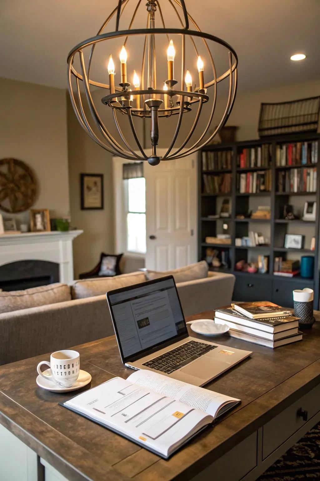 Make a style statement with striking lighting selections.