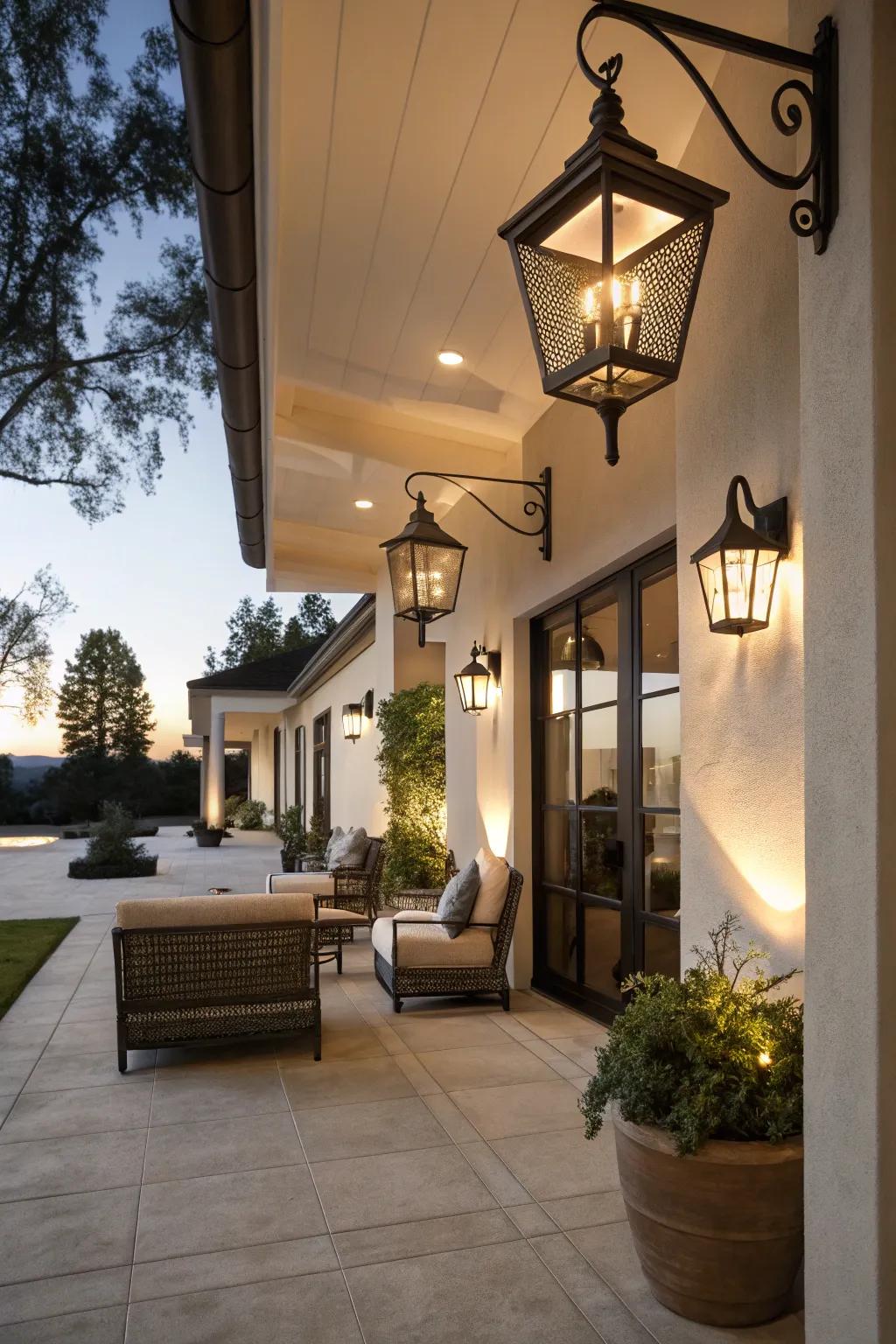 Large fixtures make a bold and dramatic impression.