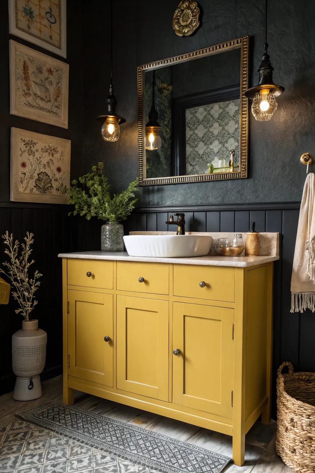 Spice vanities introduce retro charm.