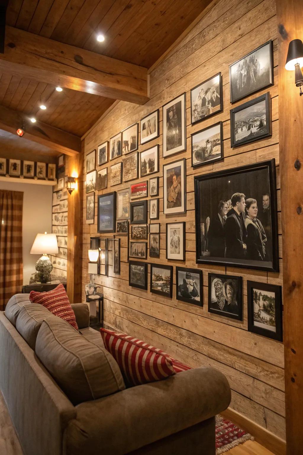 Add nostalgic charm with a vintage film photo collage.