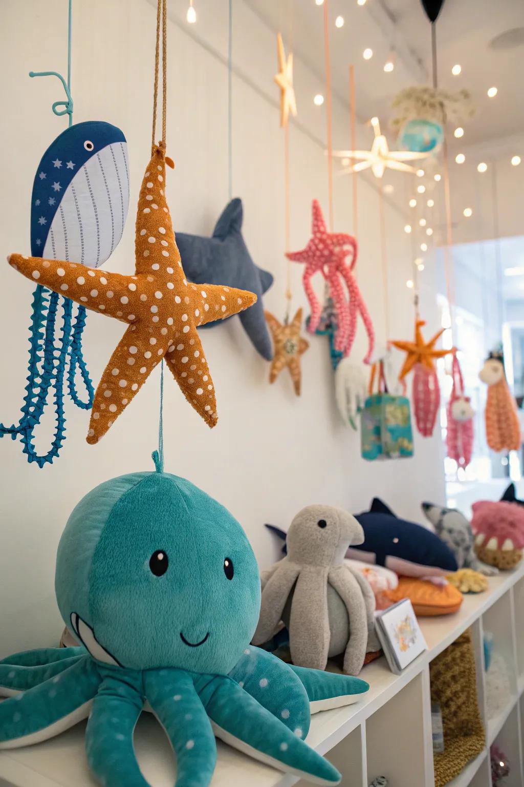 Bring the ocean to life with charming marine creatures.
