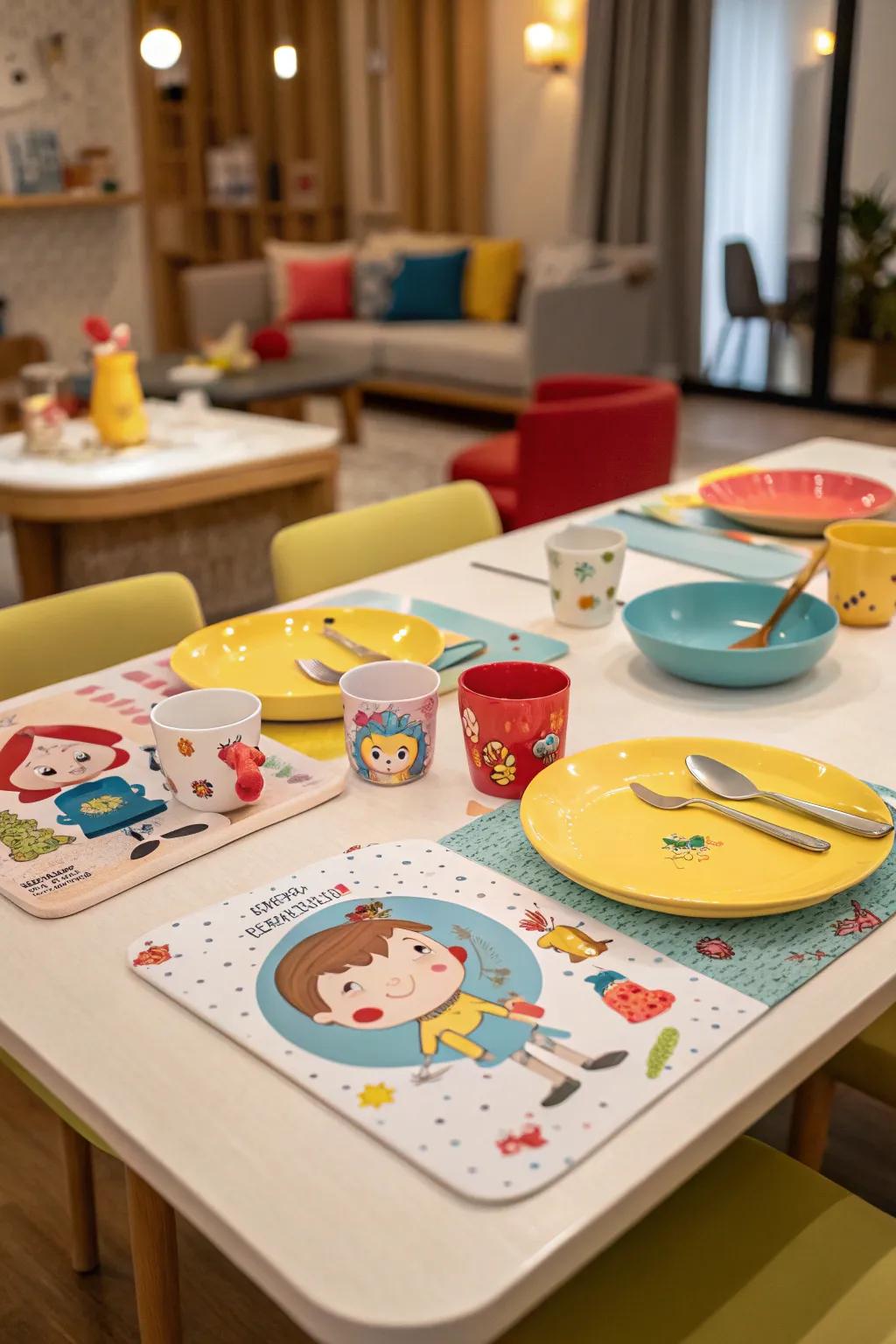 Engage kids and make mealtime fun with playful designs.