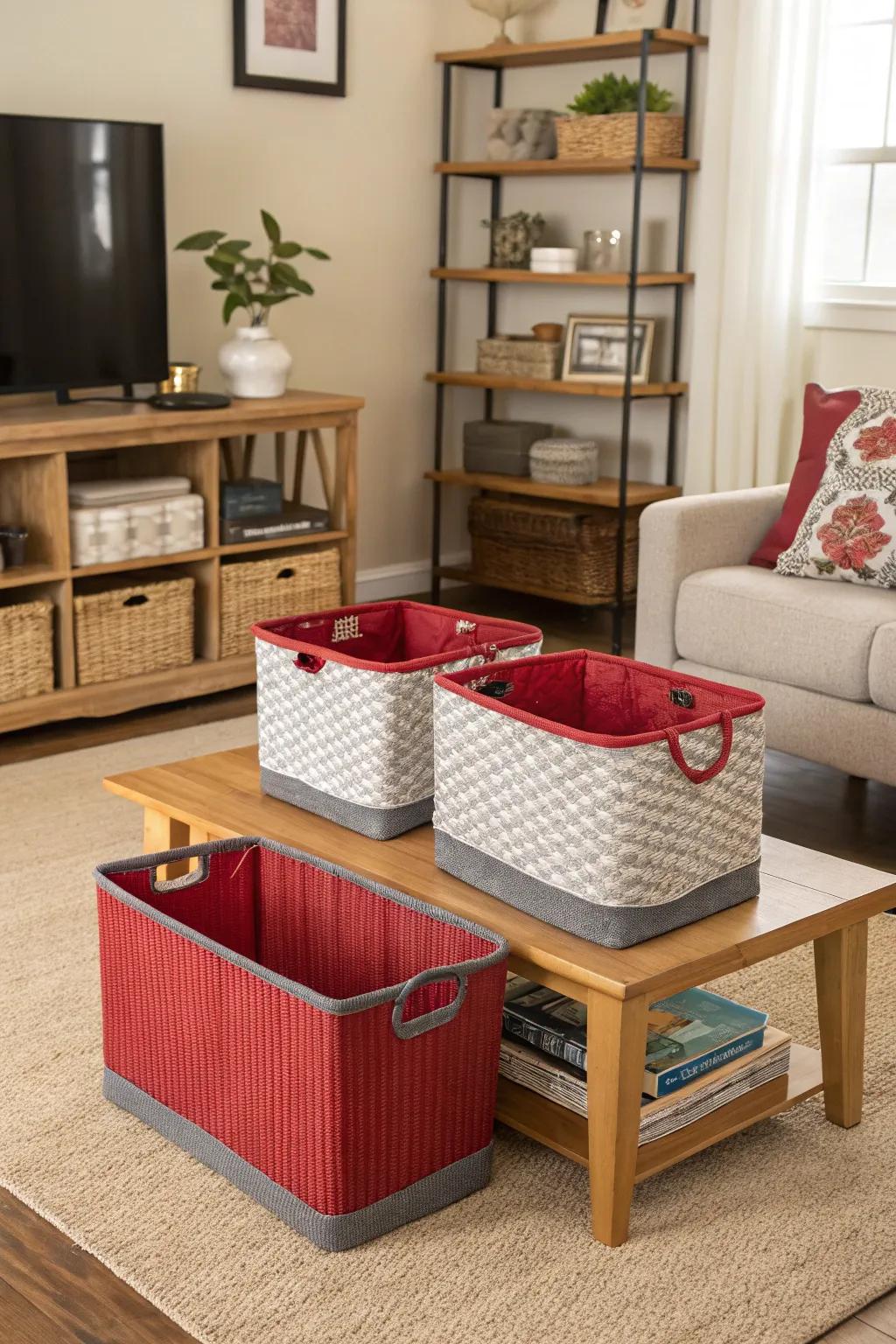 Functional aesthetic aids in maintaining order while integrating style.