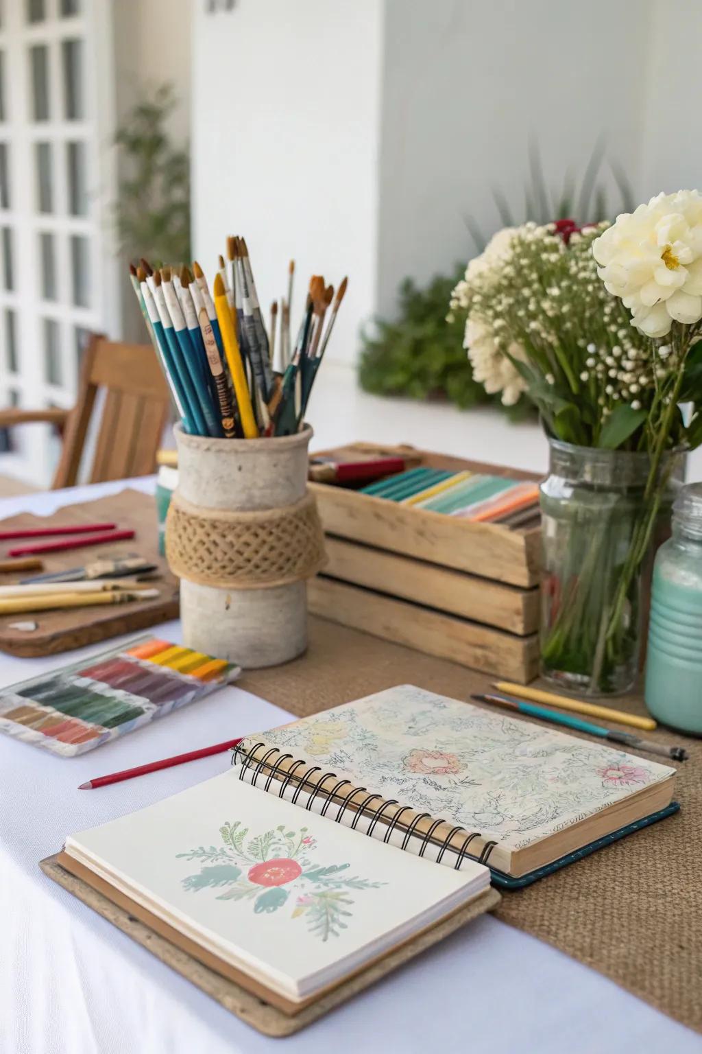 A bespoke touch with hobby-themed decor.