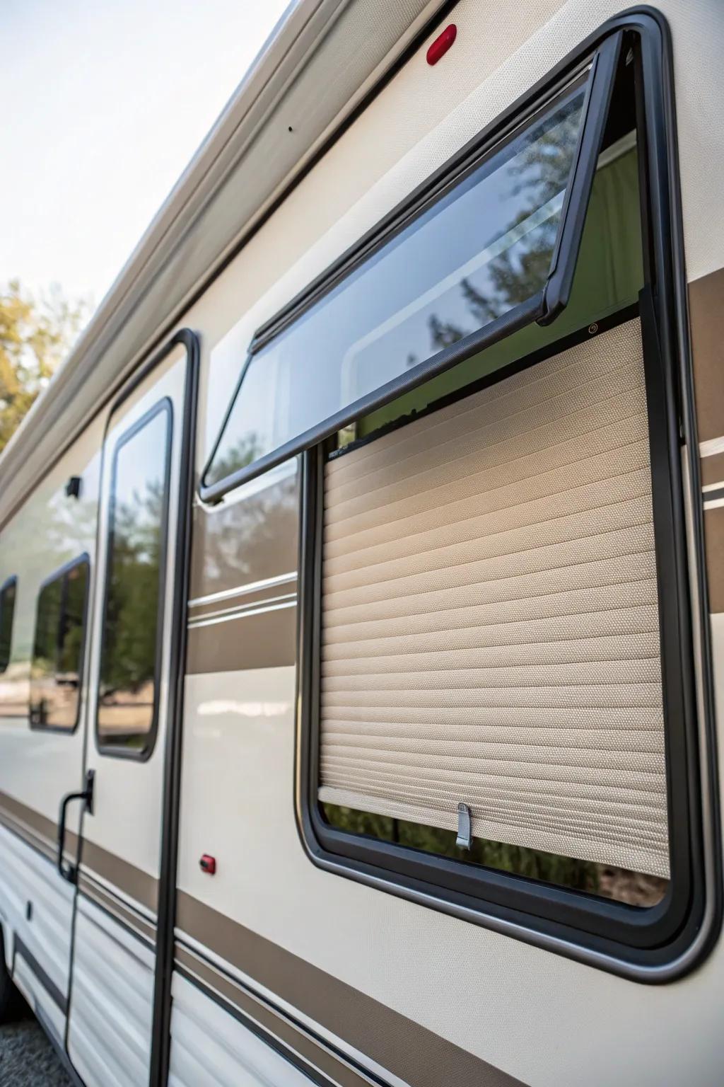 Insulated shades offer insulation and conserve energy.