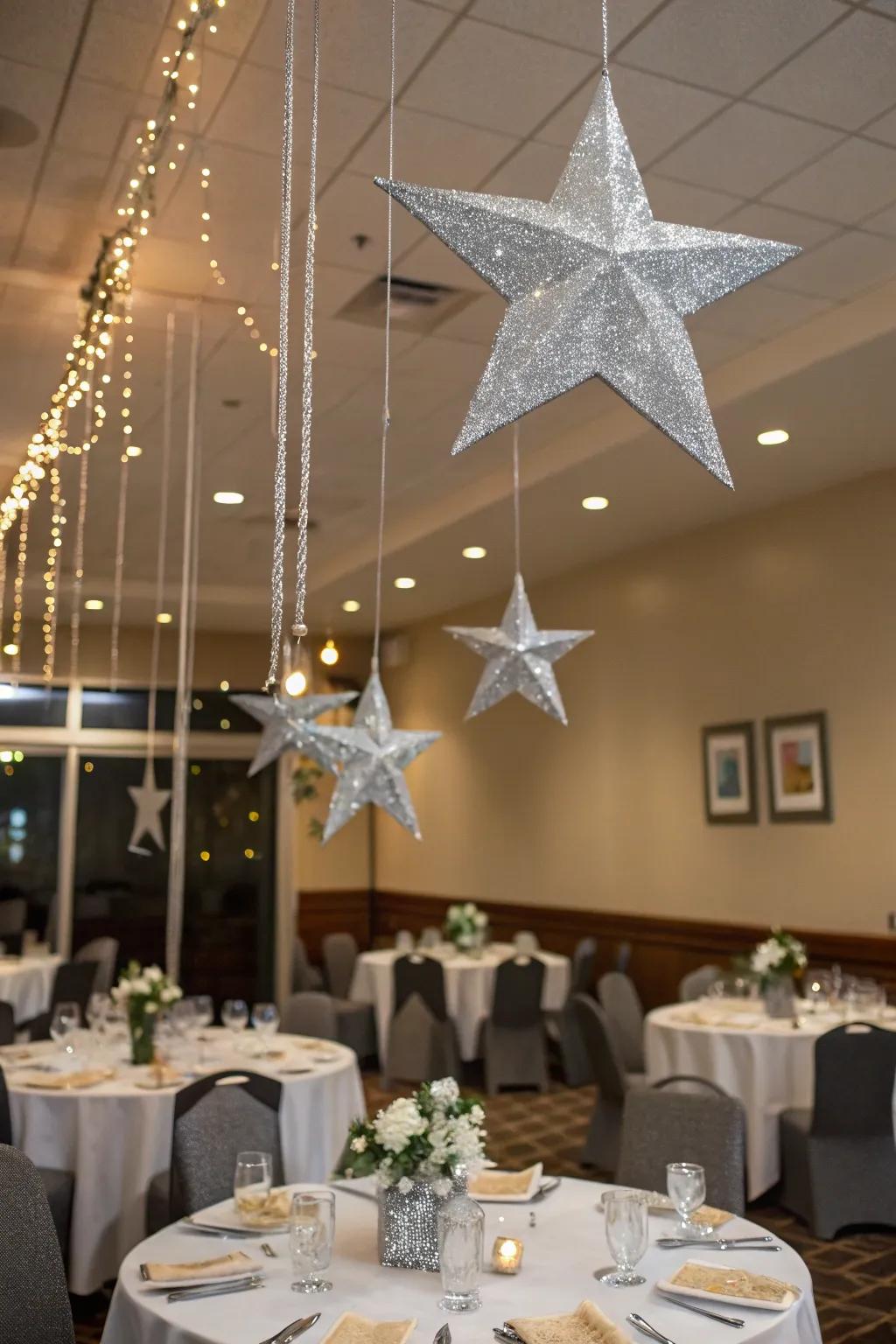 Silver astrals introduce a playful and magical element to your decorations.