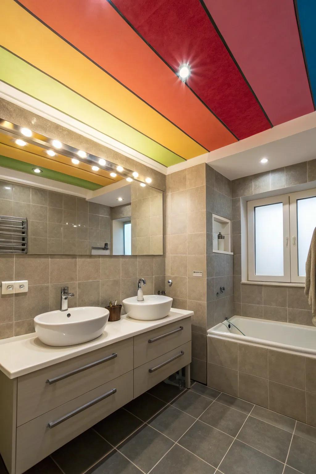 Unexpected colors add flair.