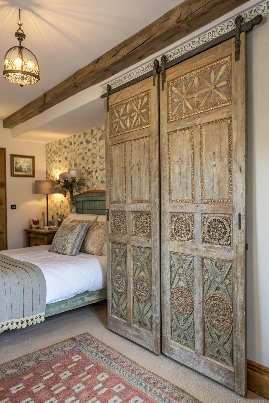 Classic doors for a hint of history.