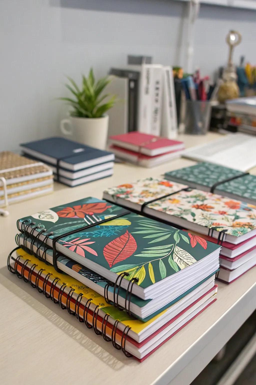 Pocket diaries ideal for journaling every idea.