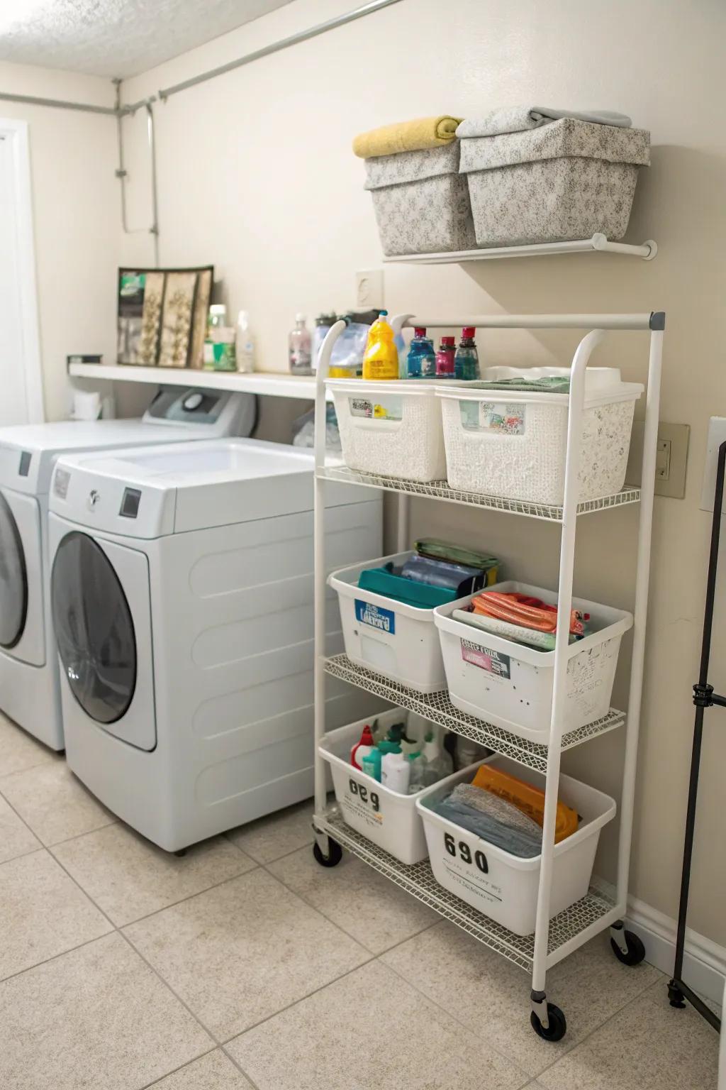 Adapt your space with versatile portable storage solutions.