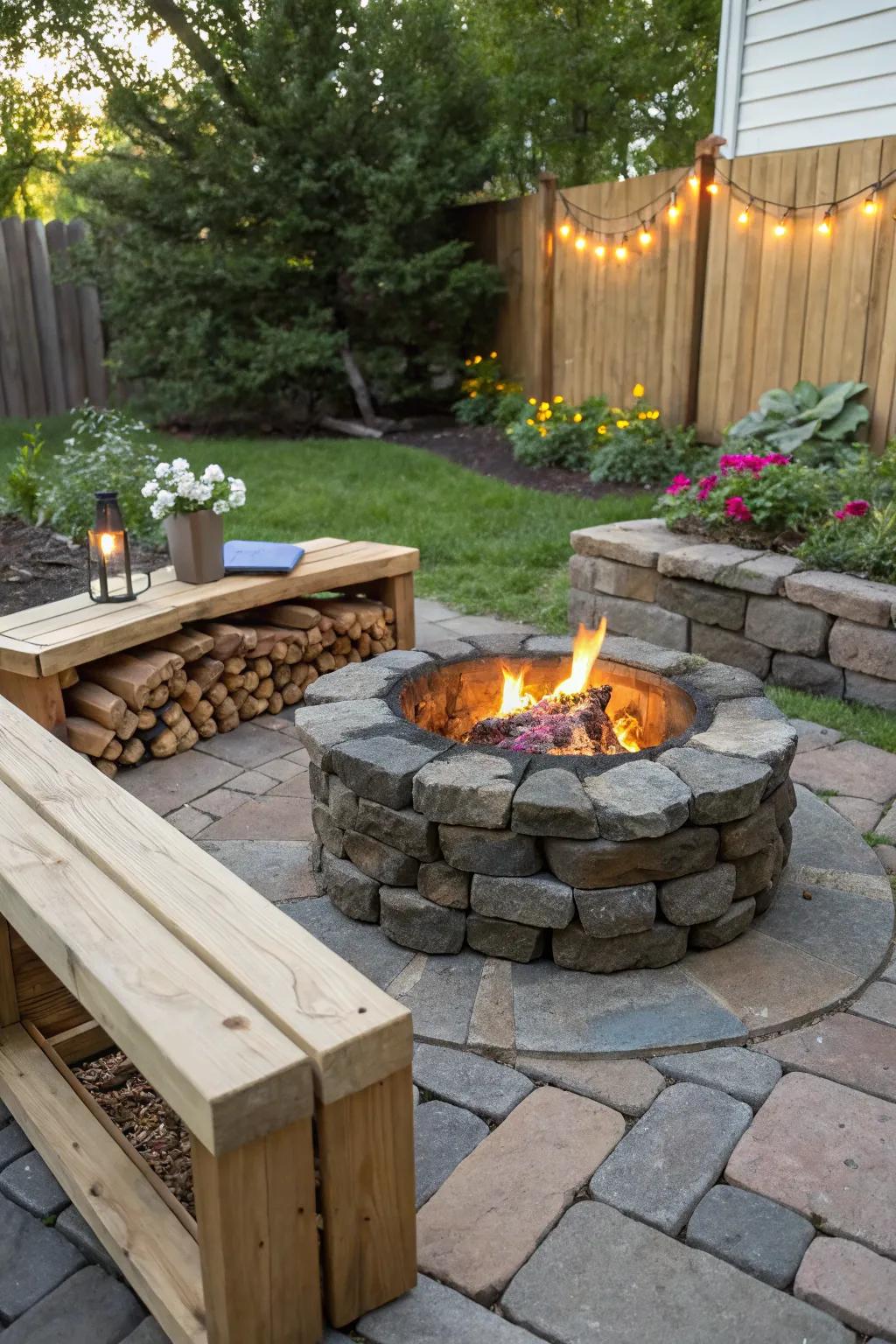 D.I.Y. flame centers inject a personal touch into your patio.