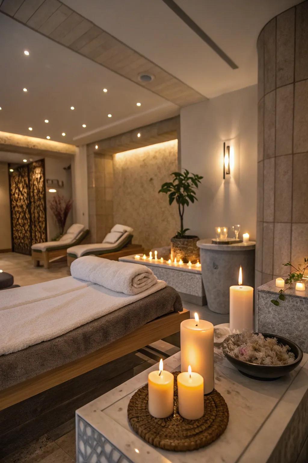 Establish the ideal ambiance with atmosphere illumination.