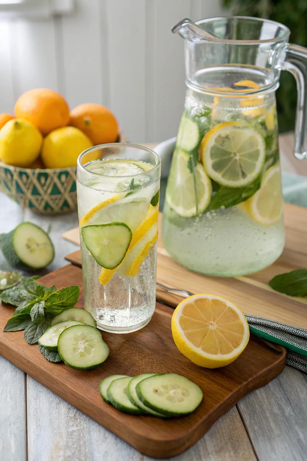 Stay refreshed with a station for essence enhanced water.