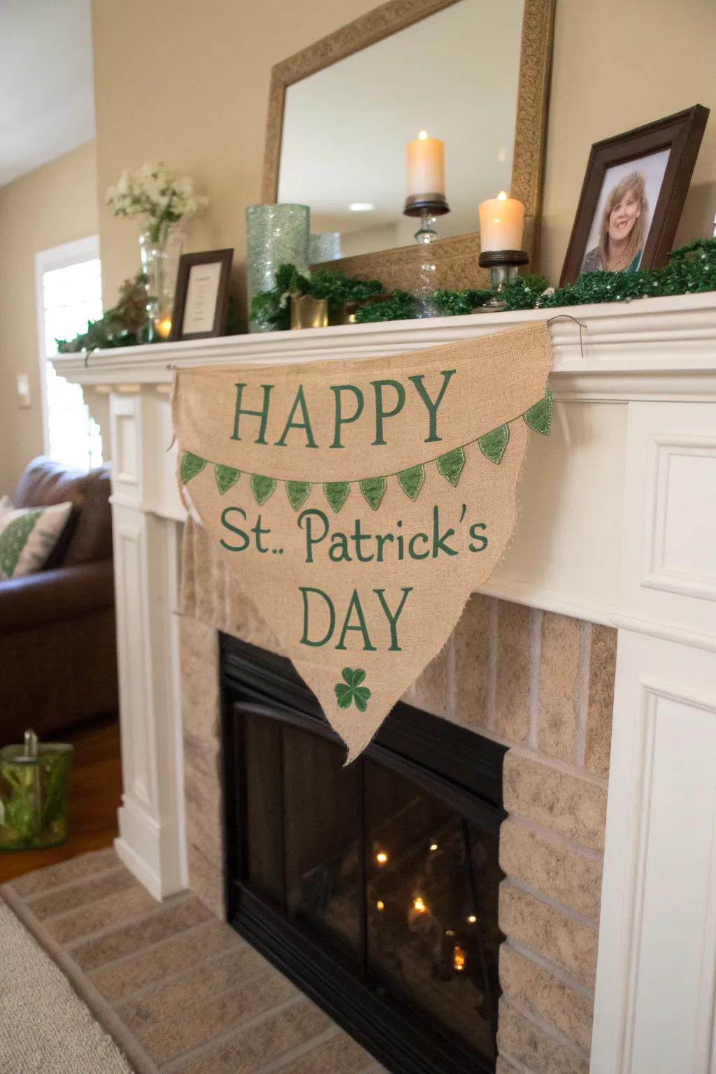 Incorporate a countryside element through a handcrafted holiday standard.