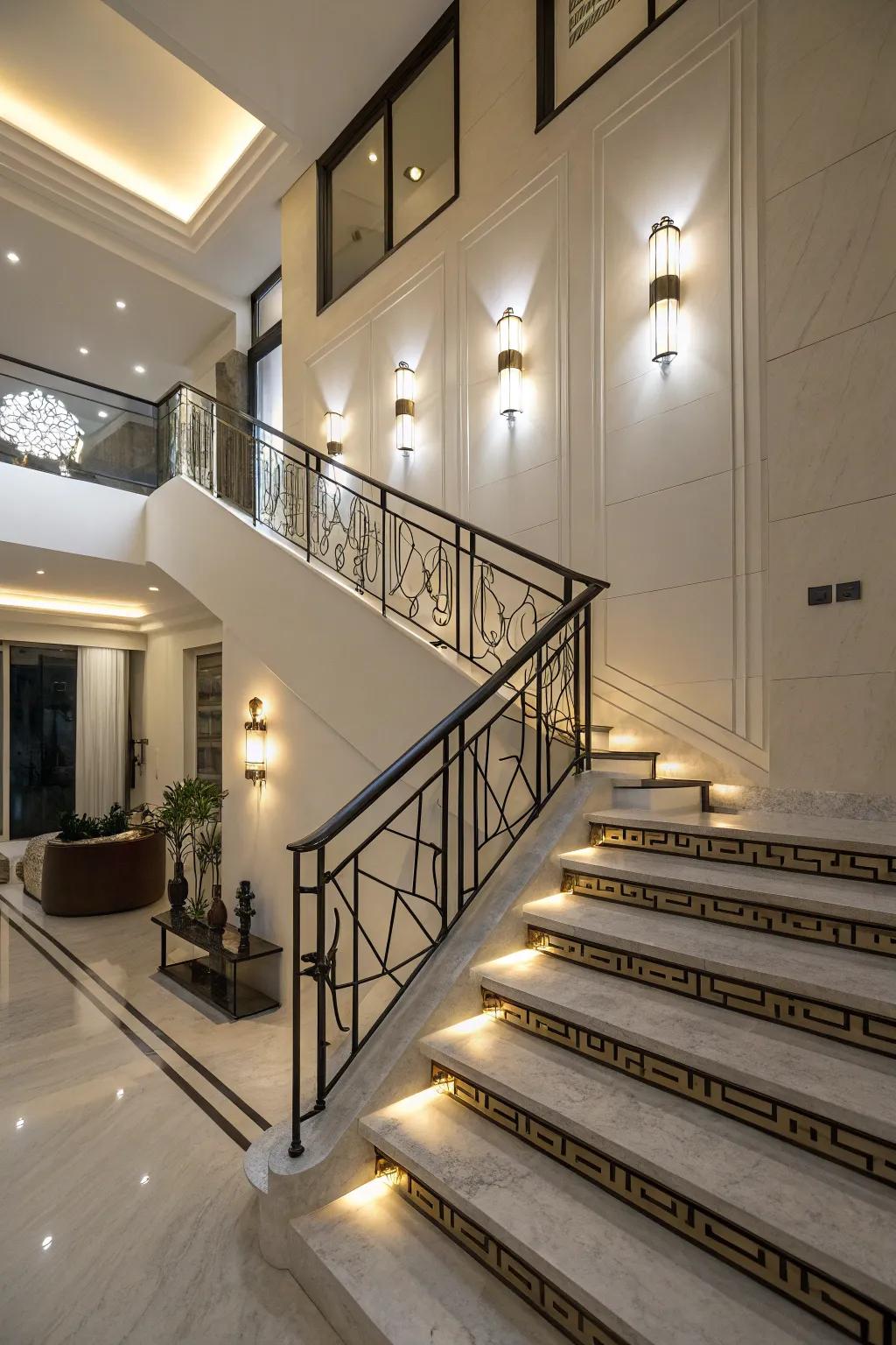 Ambient lamps improve the atmosphere of your staircase.