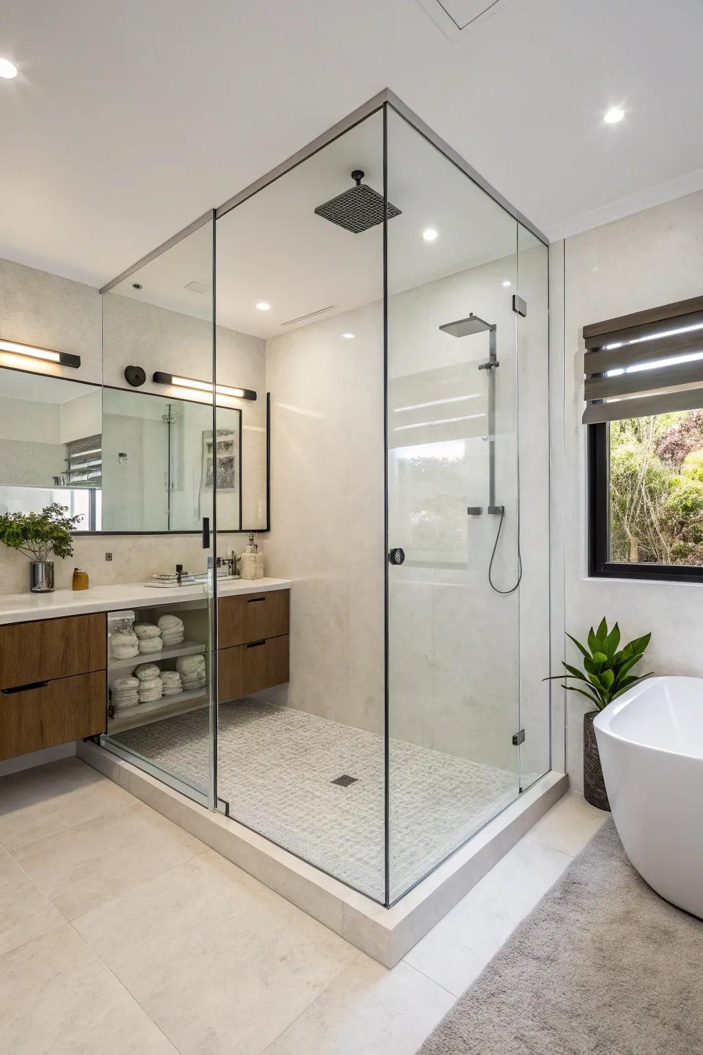 Edgeless panels deliver a streamlined modern design.