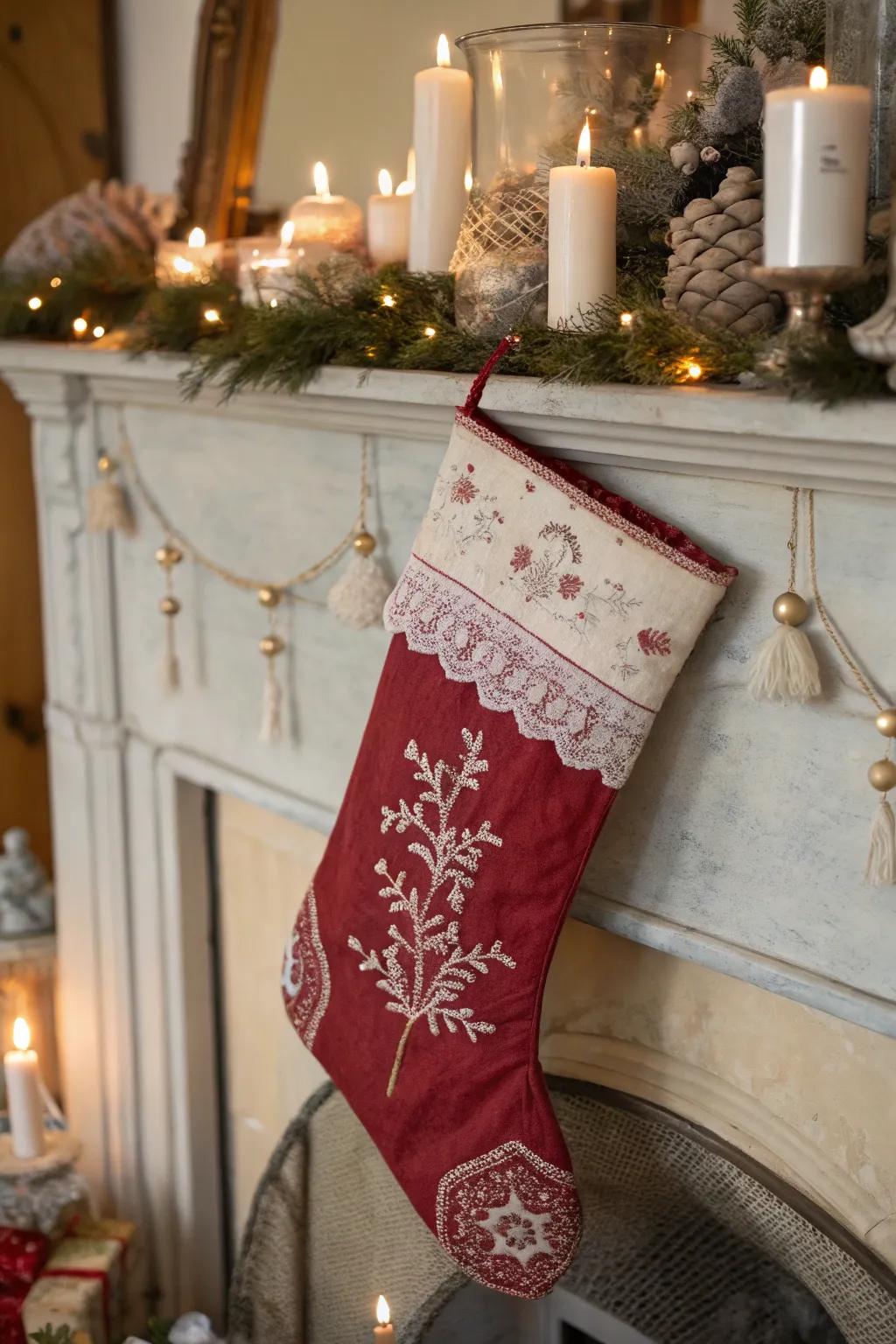 Antique lace injects ageless sophistication.