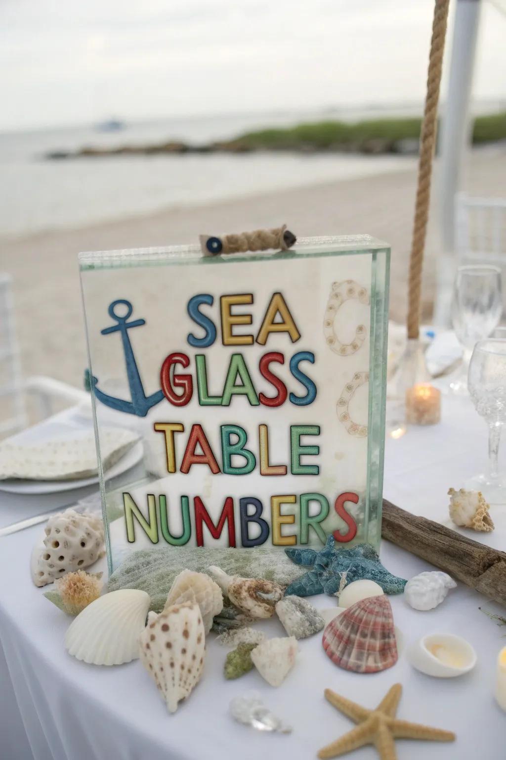 Sea shards introduce a coastal charm to marine-themed events.