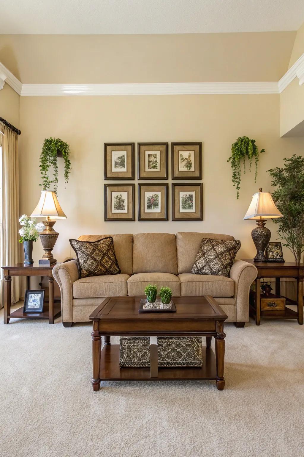 Symmetry designs a harmonious and balanced living space.