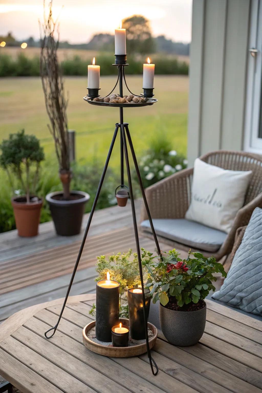 Multi-purpose designs in tripod vessels deliver adaptable decorative solutions.