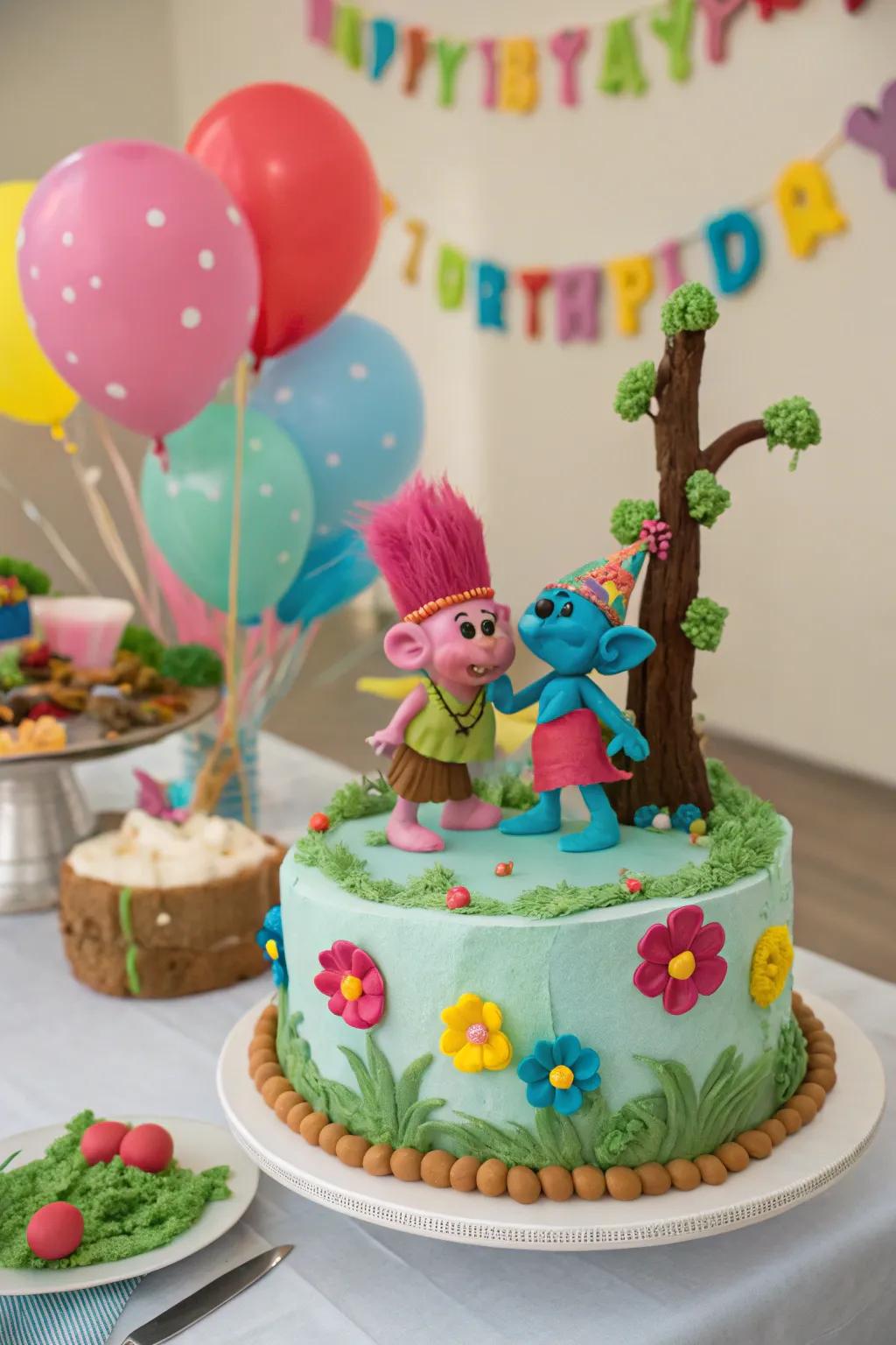 A 3D Whimsical Creatures cake, a true visual masterpiece.
