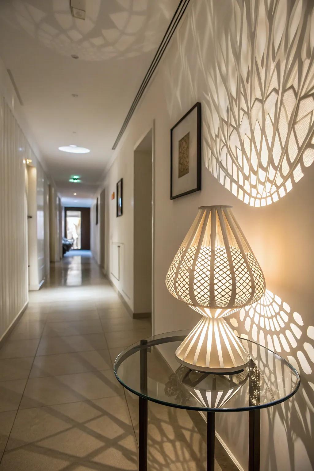 Artistic flair with a folding paper lamp.