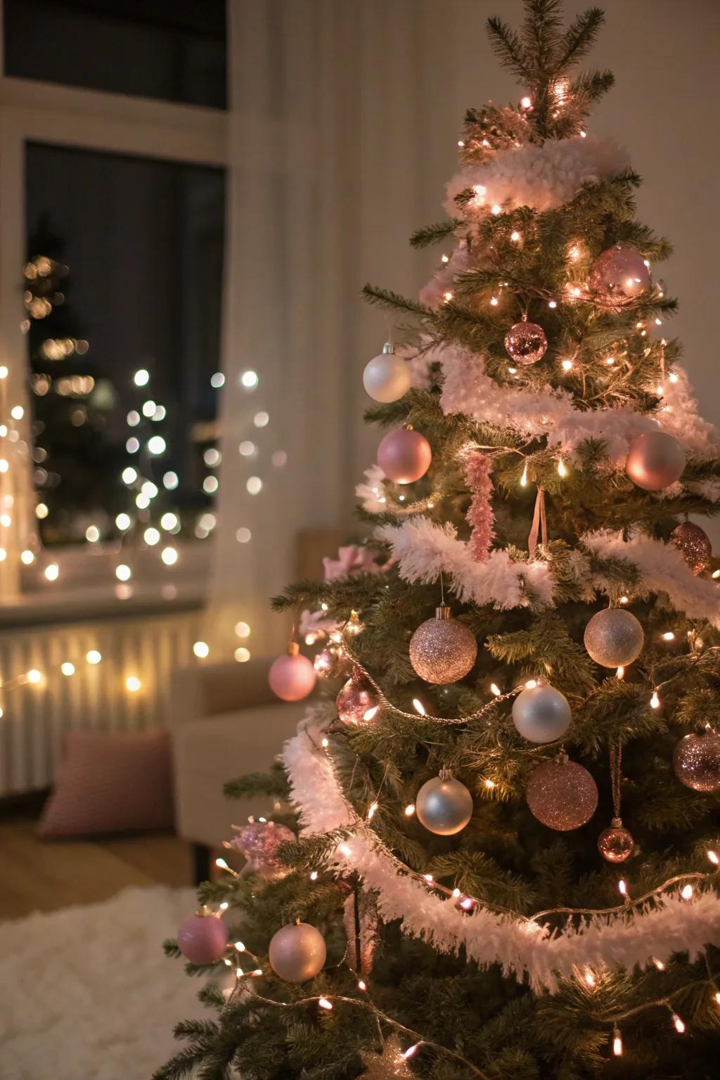 Gentle illumination fashions a romantic and inviting radiance for your tree.