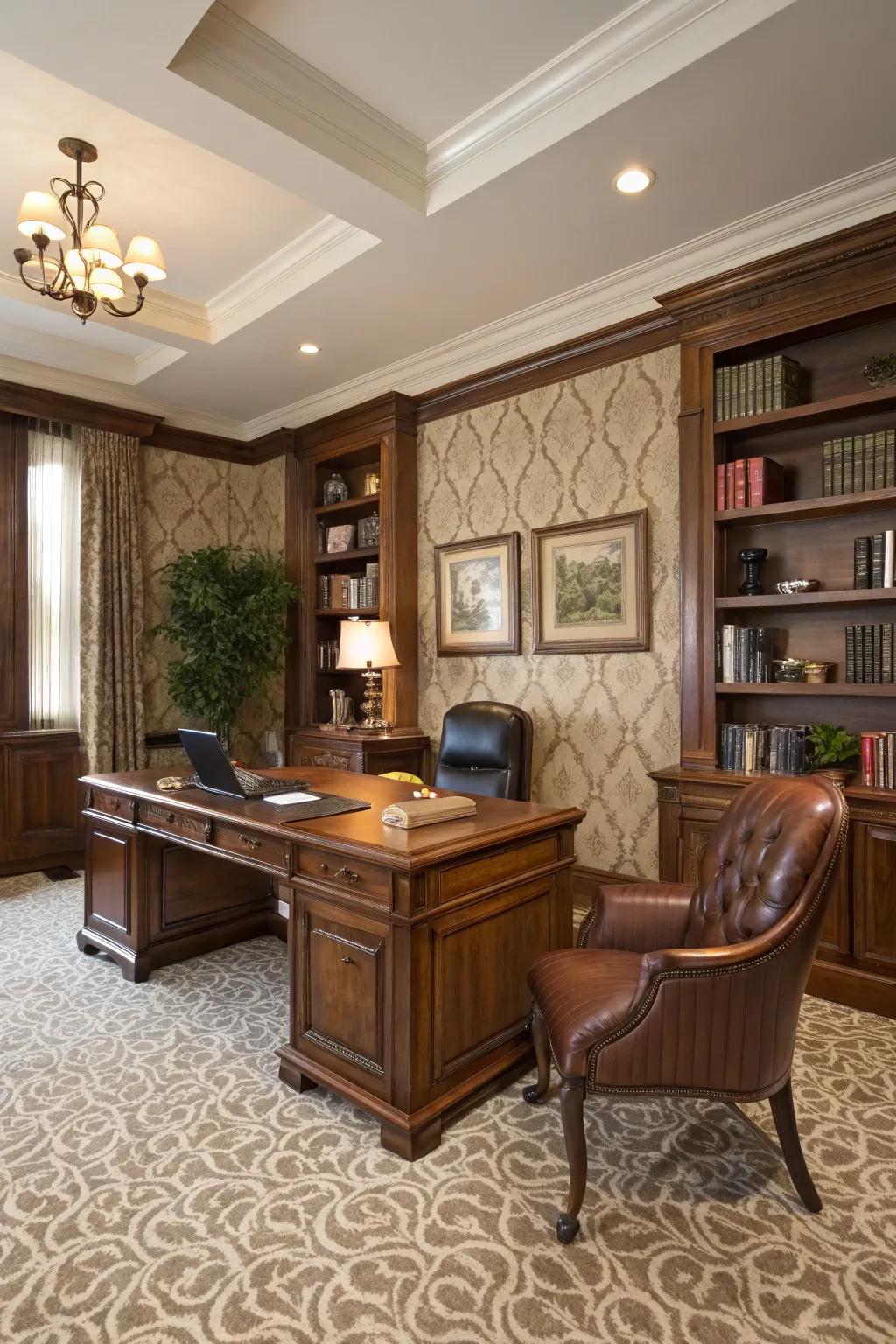Delicate designs on carpets can elevate any space with elegance.