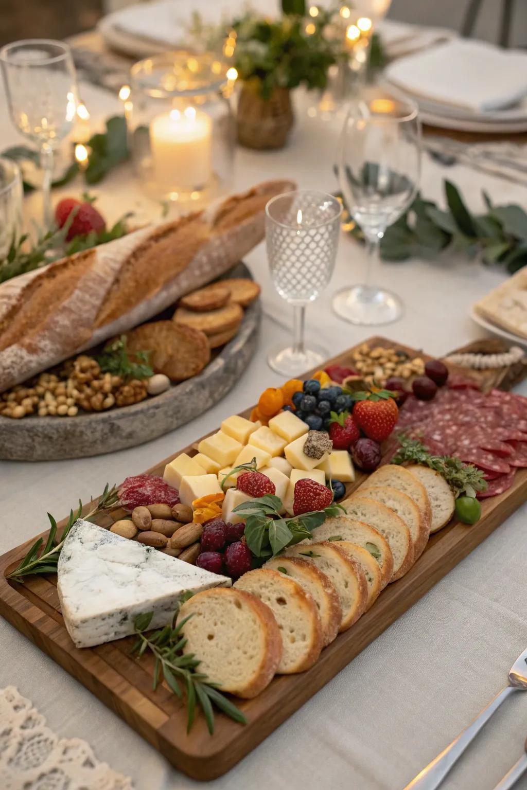 Artisan breads pair beautifully with snack selections.