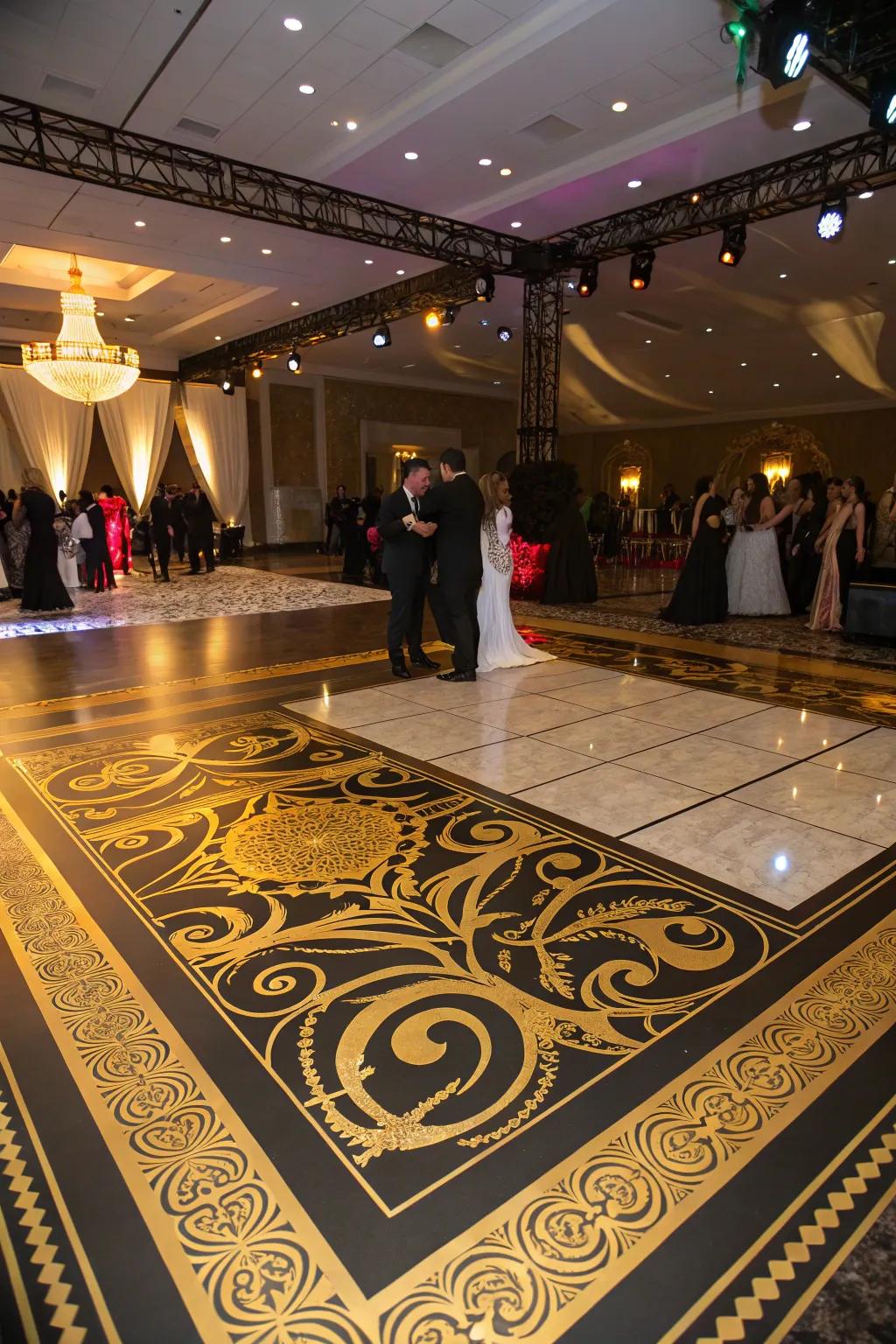 A stylish dance space enticing visitors to dance throughout the night.