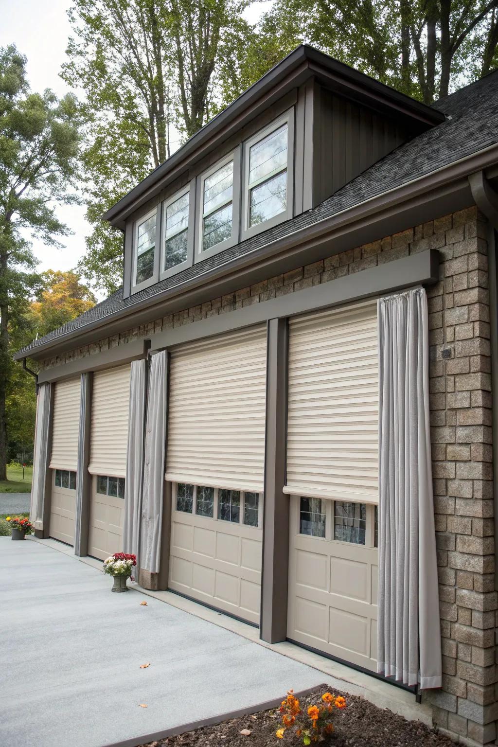 A garage that’s all about privacy and security, thanks to smart design.