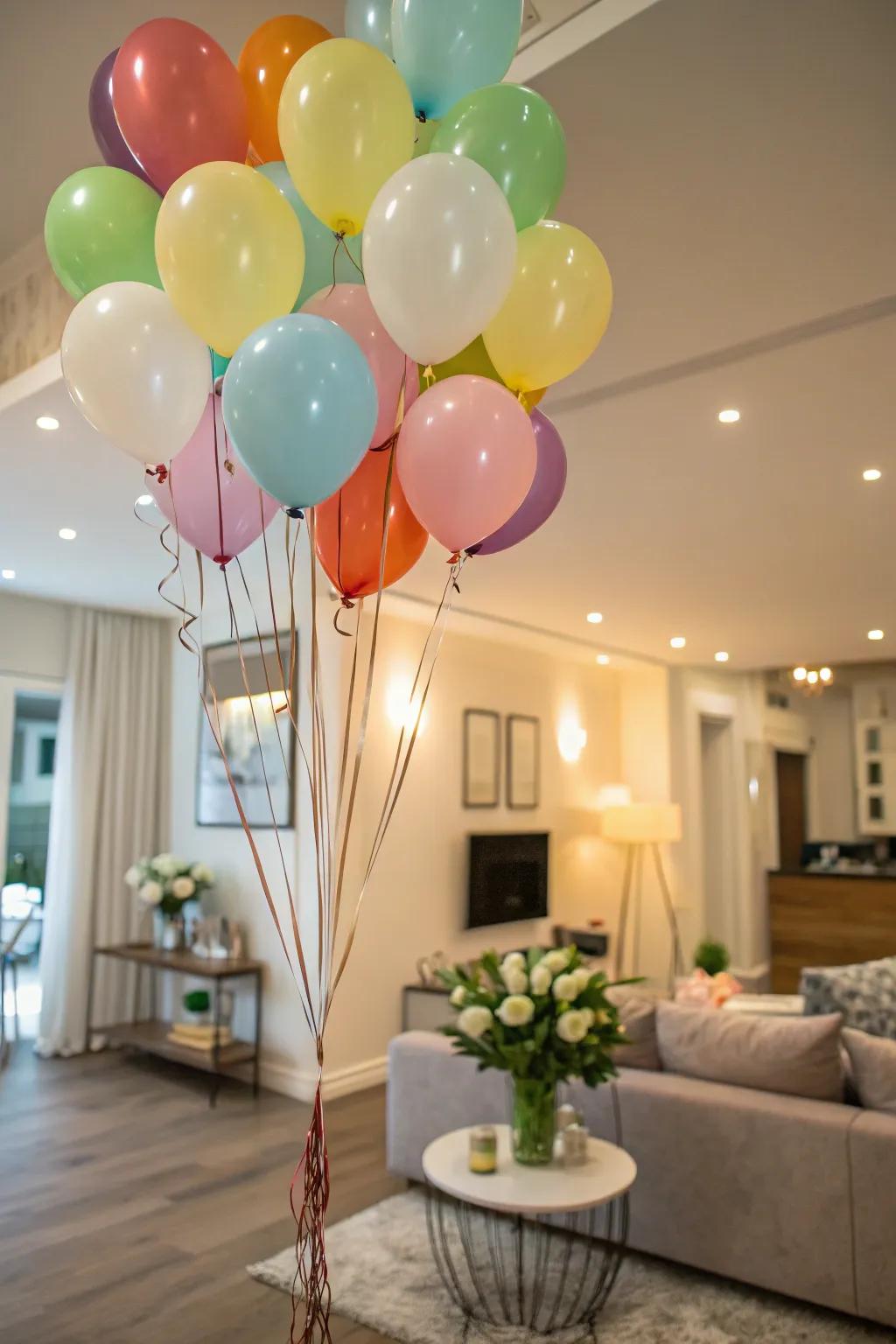 Eco-friendly balloons enhance both style and sustainability.