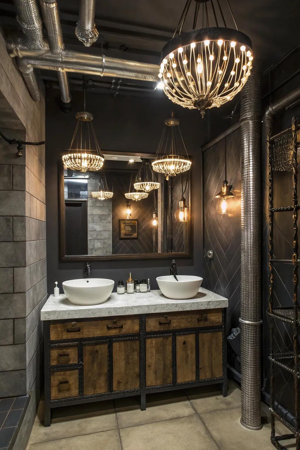 Mixing styles generates a bold and memorable effect.