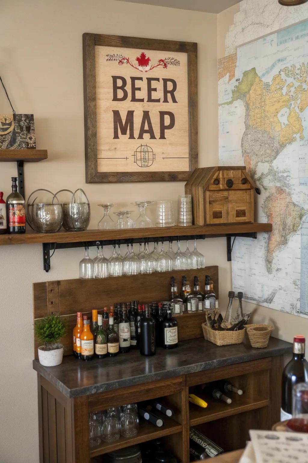 Brewery plot emblems highlight your brewery journey.