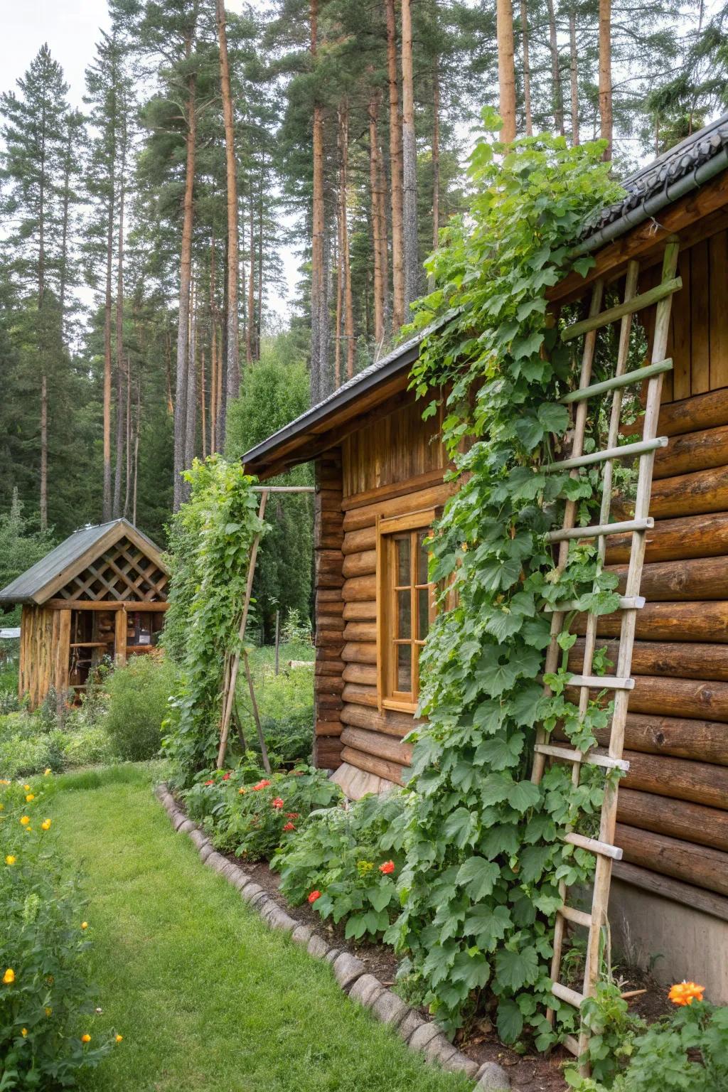 Vertical gardening contributes depth and visual interest to your space.