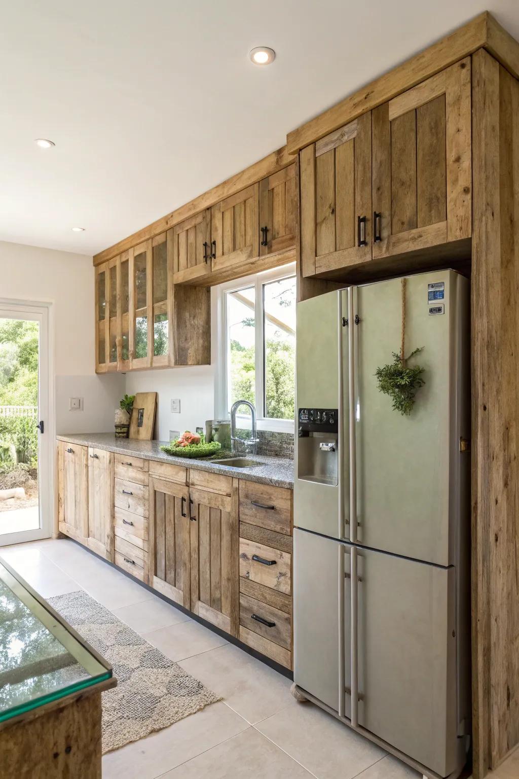 Eco-friendly materials can create beautiful and sustainable cabinet designs.