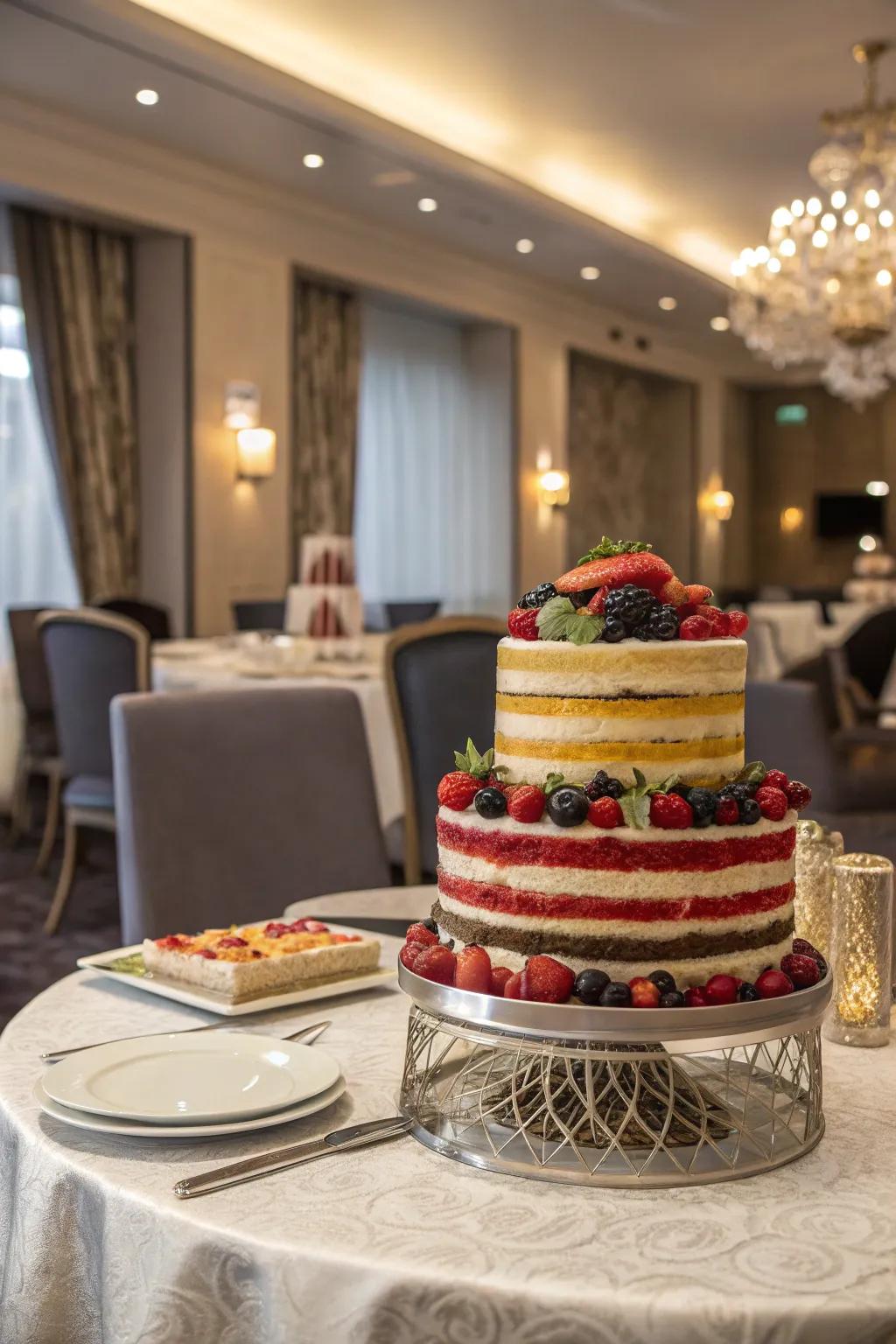 A fruit layered treat that’s full of surprises with each slice.