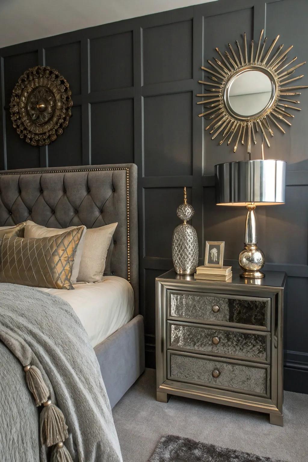 Stunning metals enhance ash interiors.